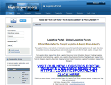 Tablet Screenshot of logisticsportal.org